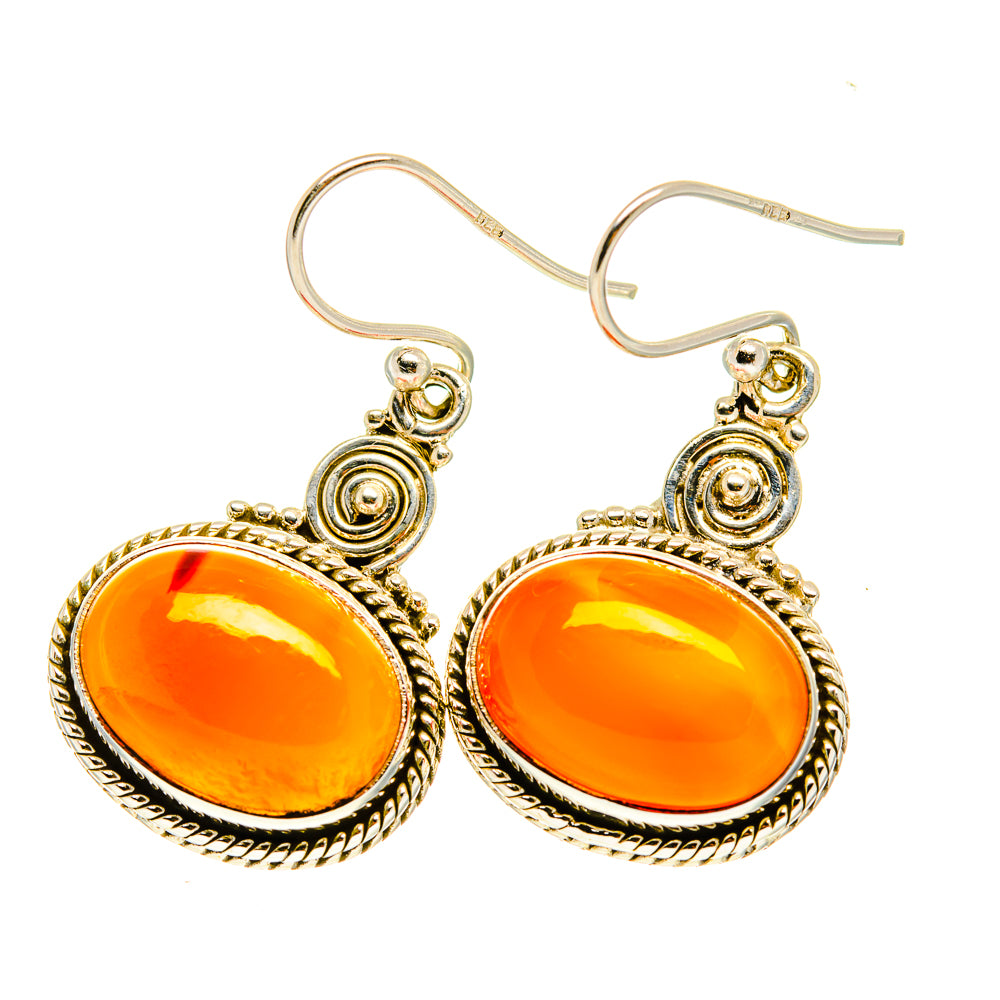 Carnelian Earrings handcrafted by Anasilvercos - EARR417493
