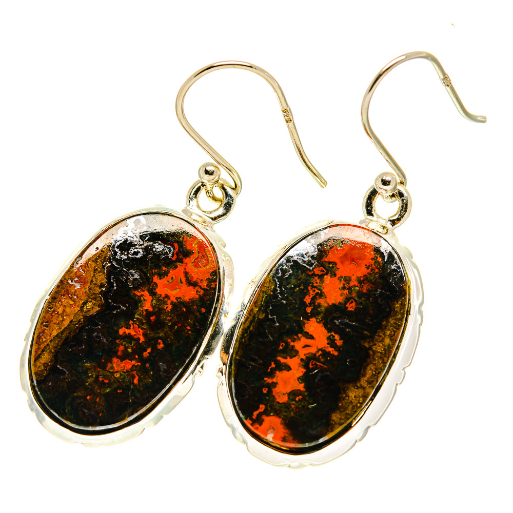 Red Jasper Earrings handcrafted by Anasilvercos - EARR417496