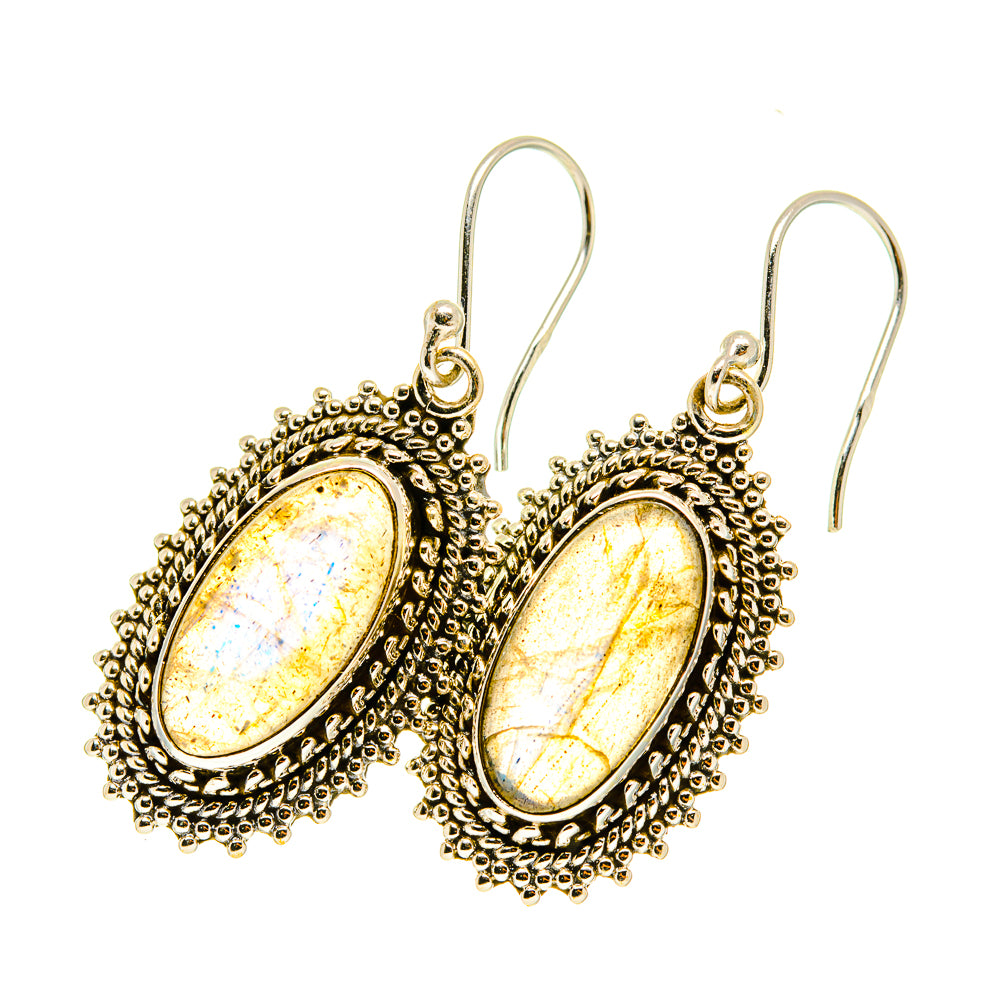 Labradorite Earrings handcrafted by Anasilvercos - EARR417505