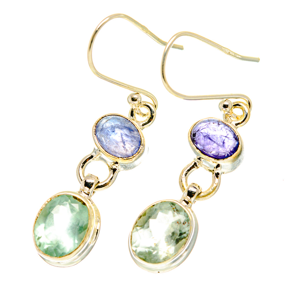 Aqua Chalcedony Earrings handcrafted by Anasilvercos - EARR417522