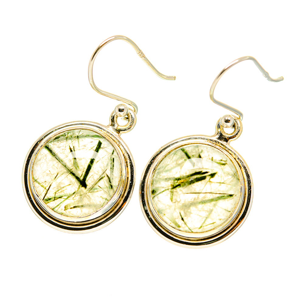 Tourmalinated Quartz Earrings handcrafted by Anasilvercos - EARR417525