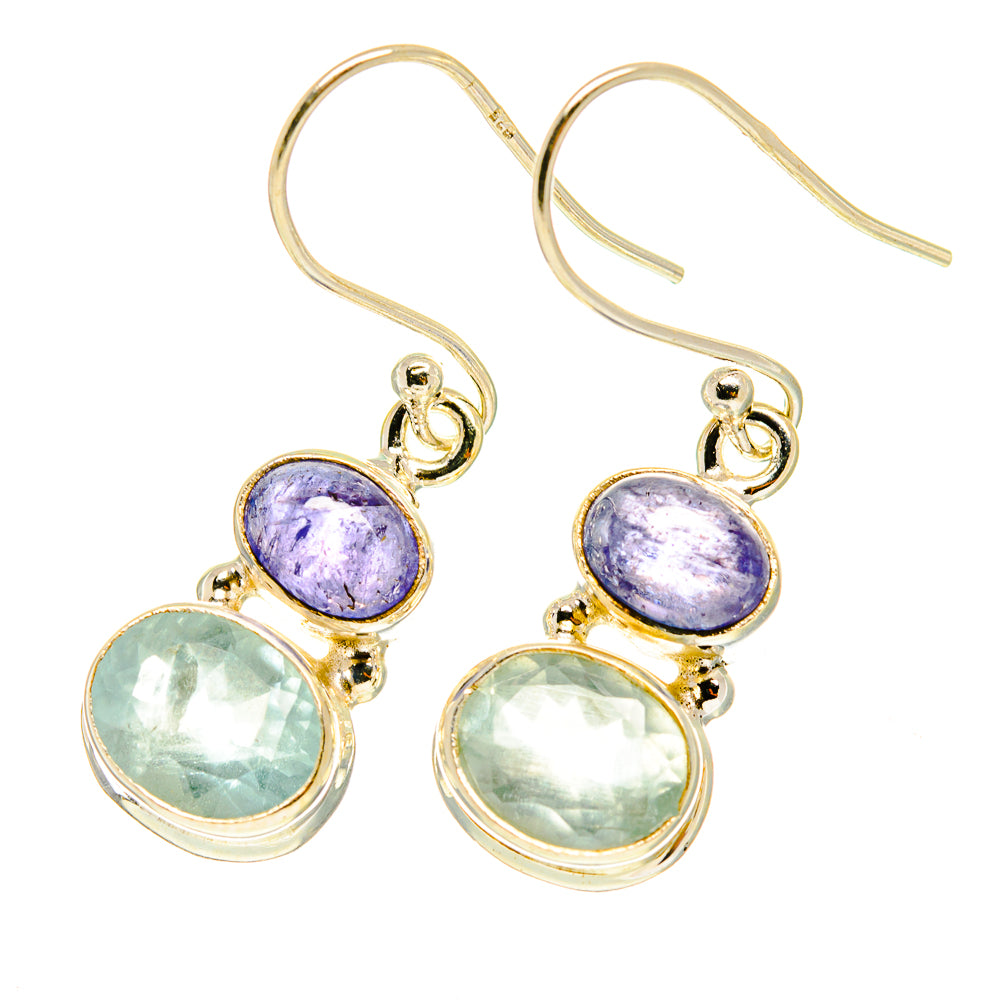 Aqua Chalcedony Earrings handcrafted by Anasilvercos - EARR417528