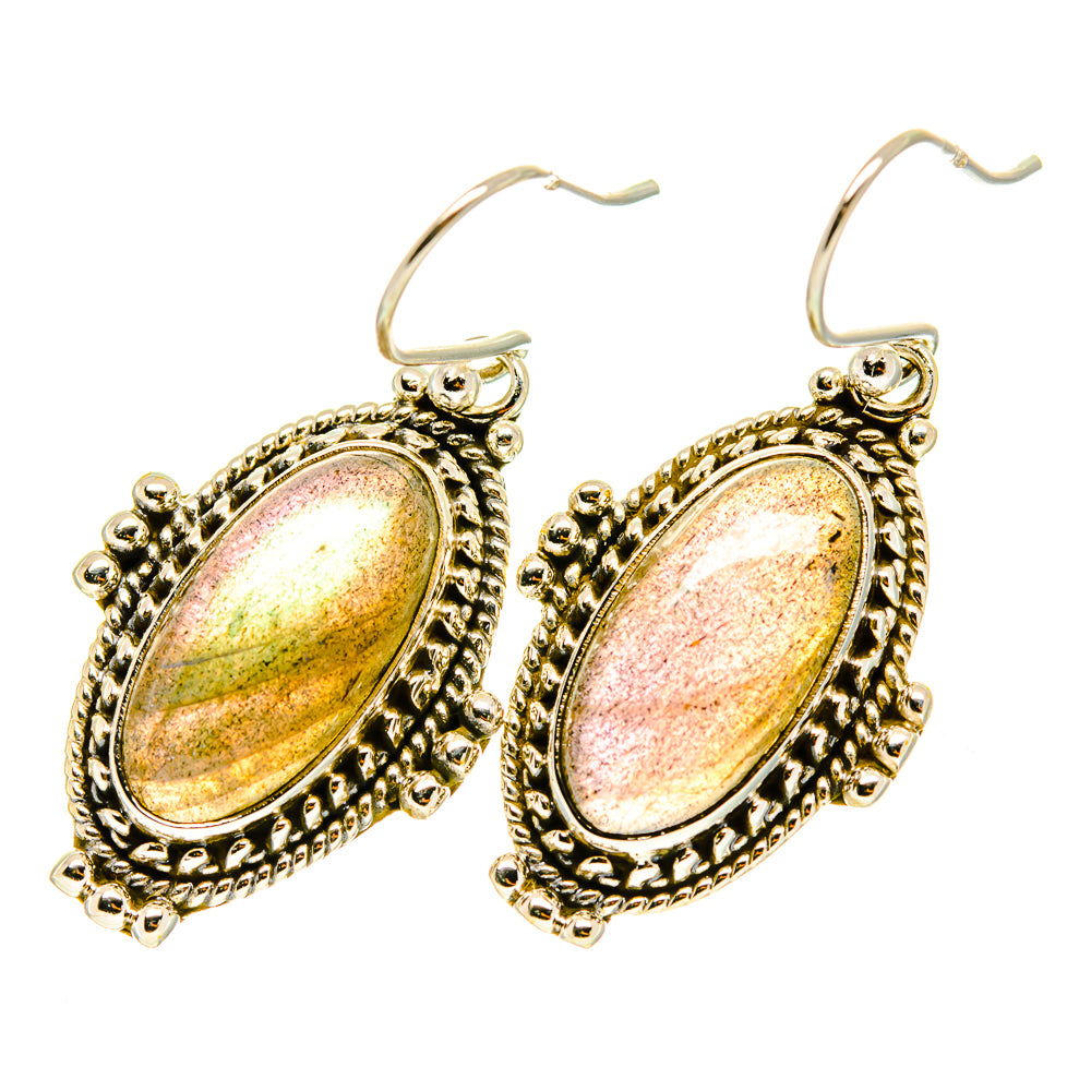 Labradorite Earrings handcrafted by Anasilvercos - EARR417530
