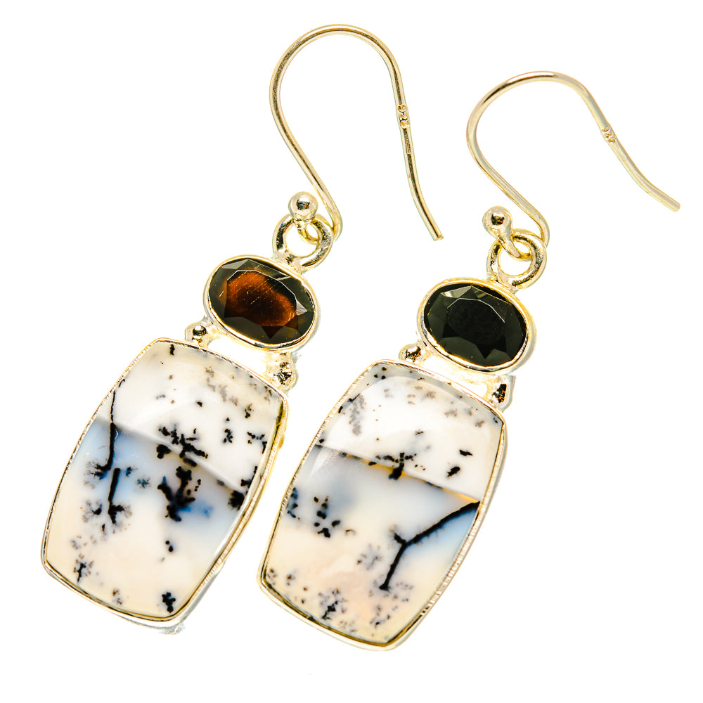 Dendritic Opal Earrings handcrafted by Anasilvercos - EARR417546