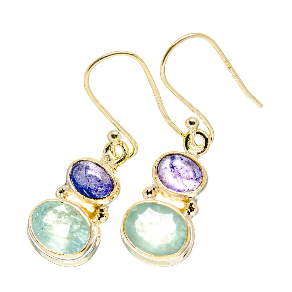 Aqua Chalcedony Earrings handcrafted by Anasilvercos - EARR417549