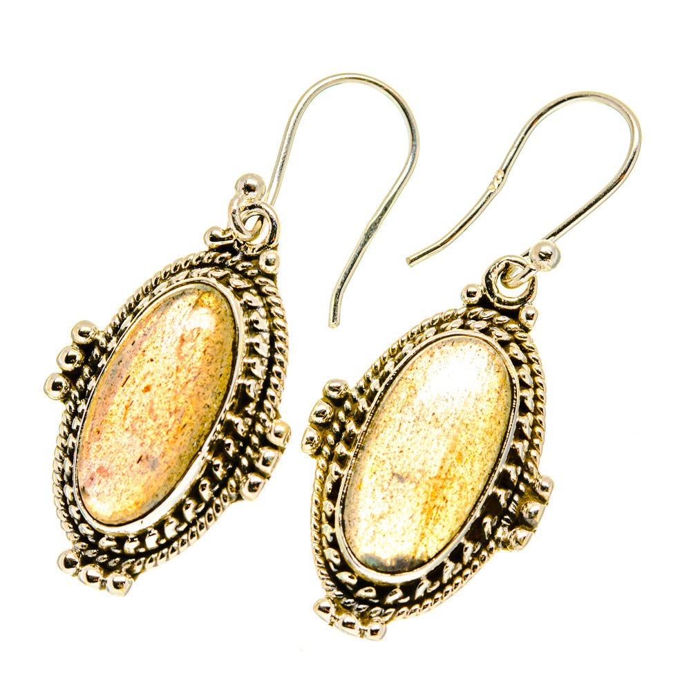 Labradorite Earrings handcrafted by Anasilvercos - EARR417556