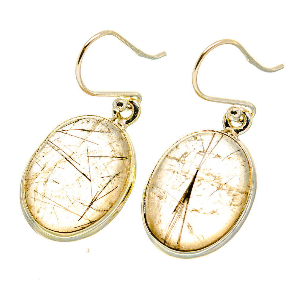 Tourmalinated Quartz Earrings handcrafted by Anasilvercos - EARR417560