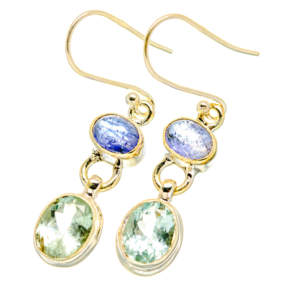 Green Amethyst Earrings handcrafted by Anasilvercos - EARR417570