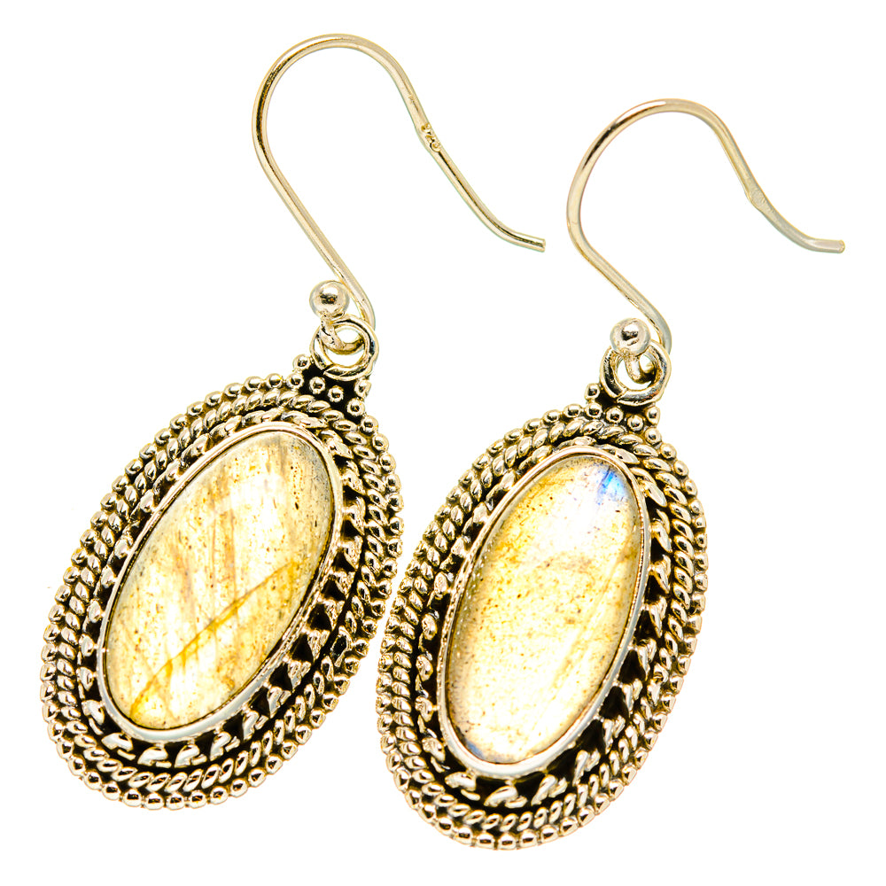 Labradorite Earrings handcrafted by Anasilvercos - EARR417572