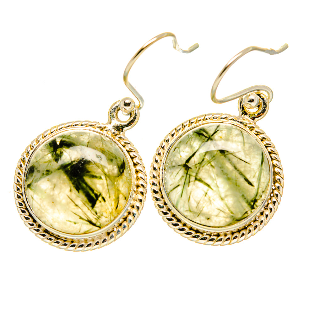 Tourmalinated Quartz Earrings handcrafted by Anasilvercos - EARR417584