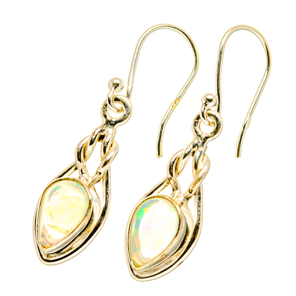 Ethiopian Opal Earrings handcrafted by Anasilvercos - EARR417586