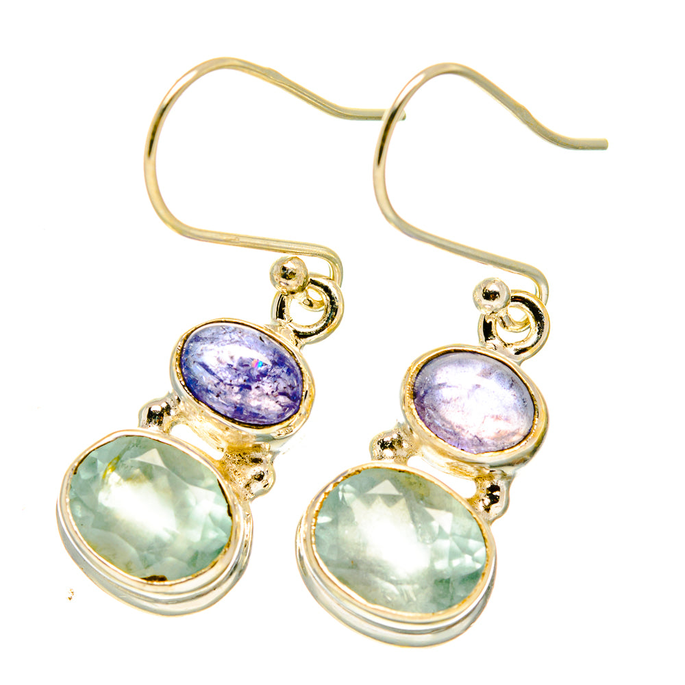Aqua Chalcedony Earrings handcrafted by Anasilvercos - EARR417587