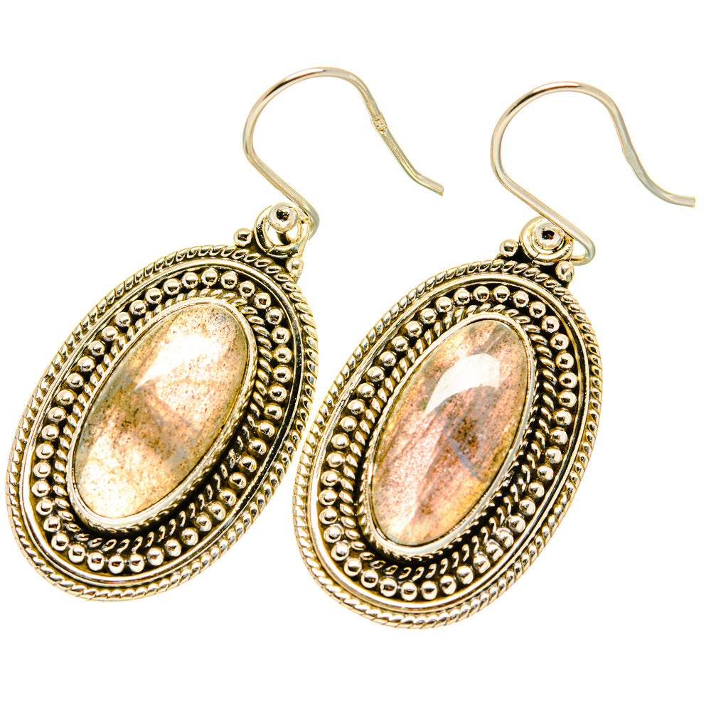 Labradorite Earrings handcrafted by Anasilvercos - EARR417620