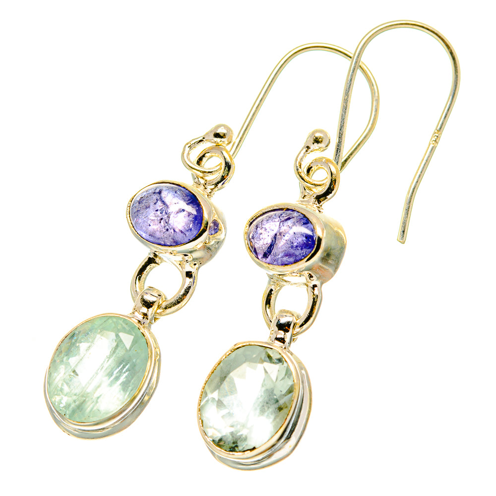 Aqua Chalcedony Earrings handcrafted by Anasilvercos - EARR417629