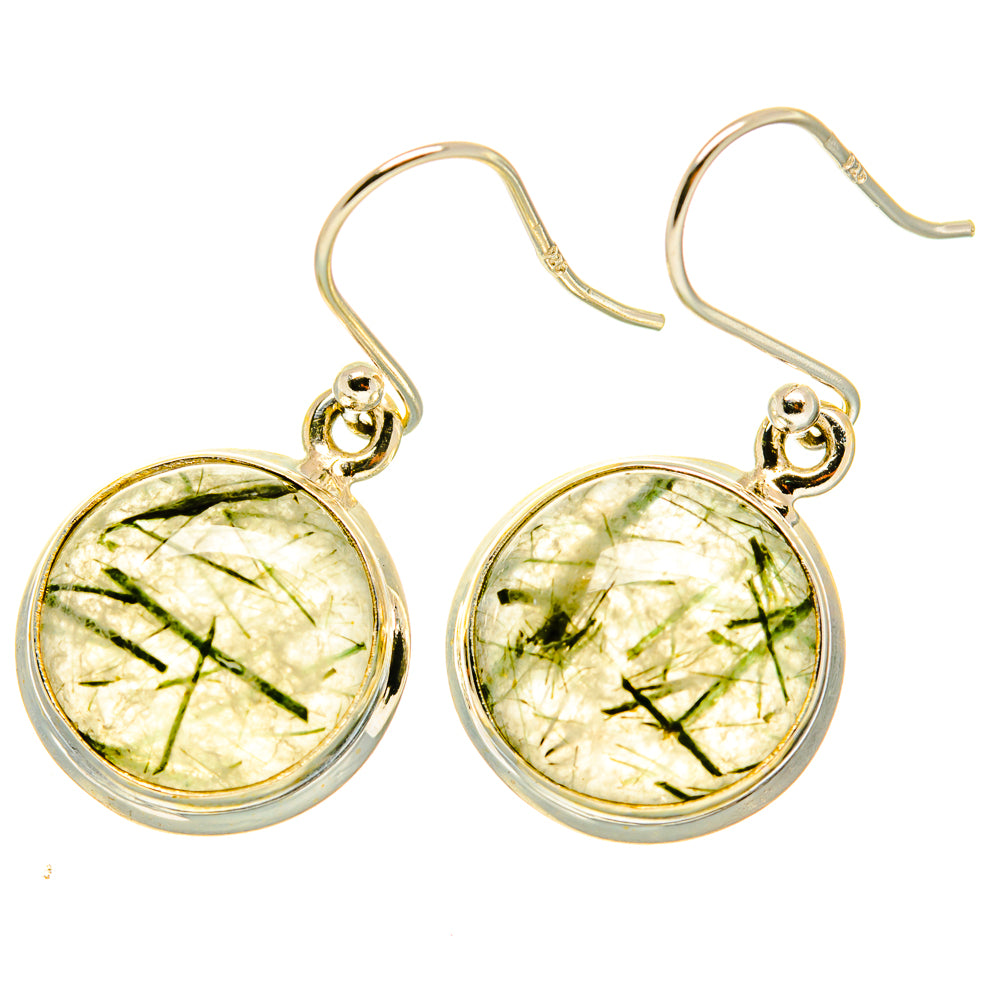 Tourmalinated Quartz Earrings handcrafted by Anasilvercos - EARR417631