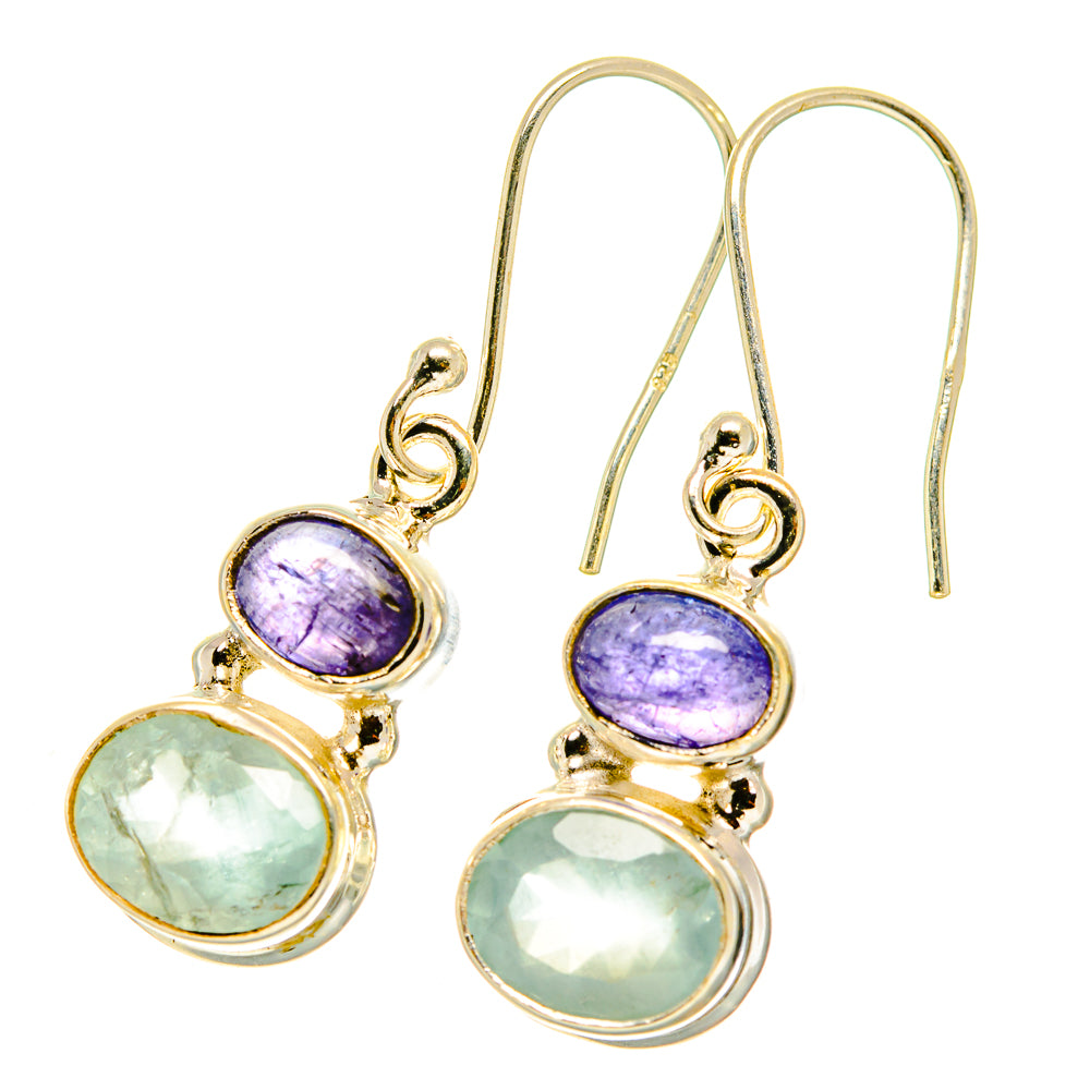 Aqua Chalcedony Earrings handcrafted by Anasilvercos - EARR417635