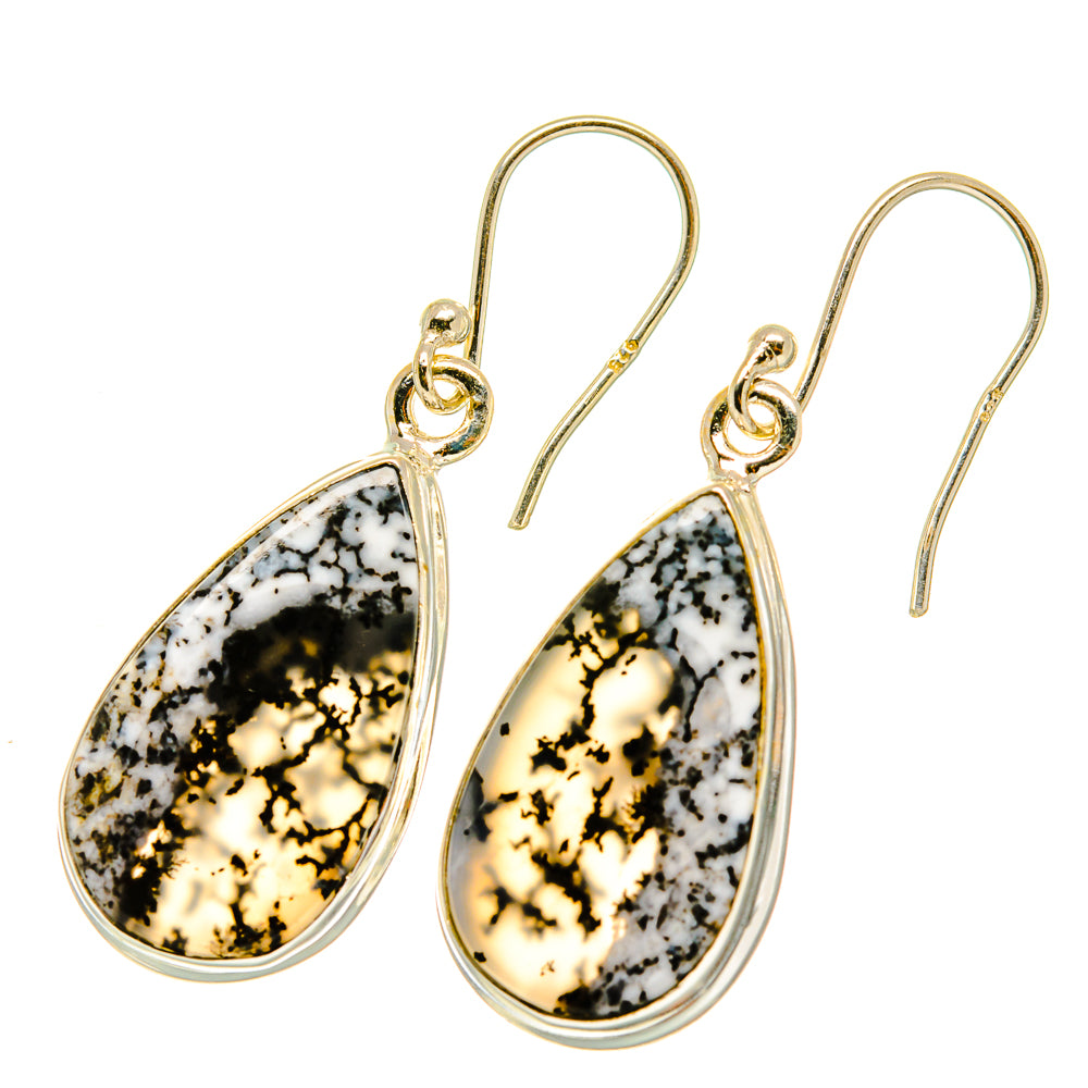 Dendritic Opal Earrings handcrafted by Anasilvercos - EARR417642