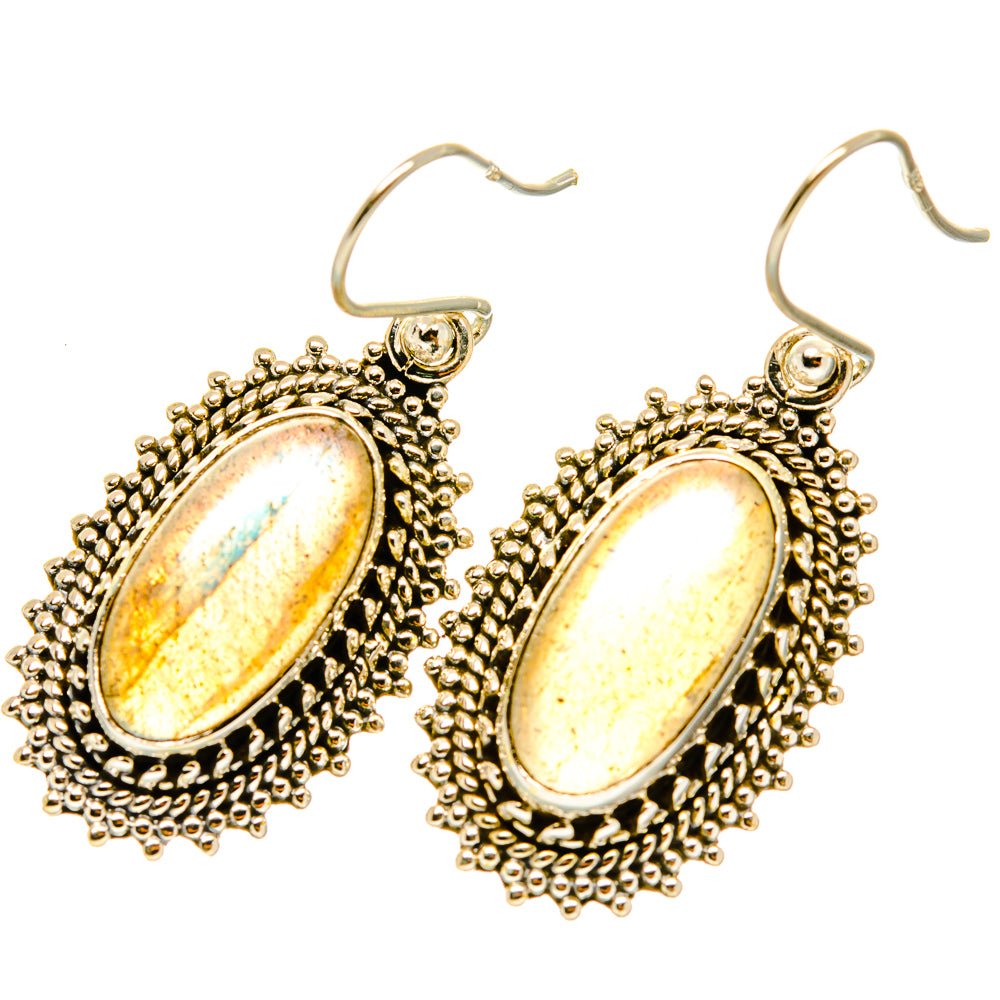 Labradorite Earrings handcrafted by Anasilvercos - EARR417647