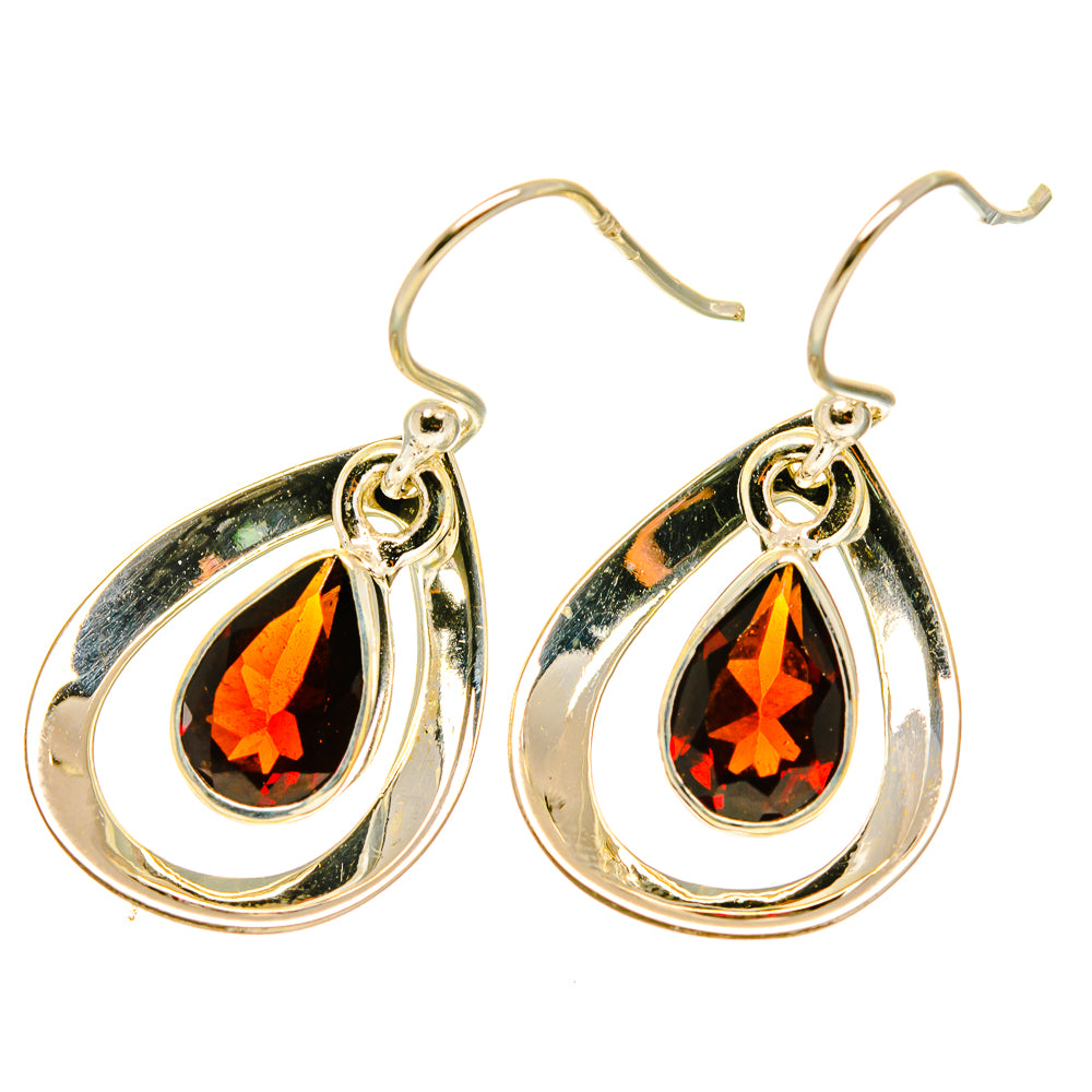 Garnet Earrings handcrafted by Anasilvercos - EARR417653