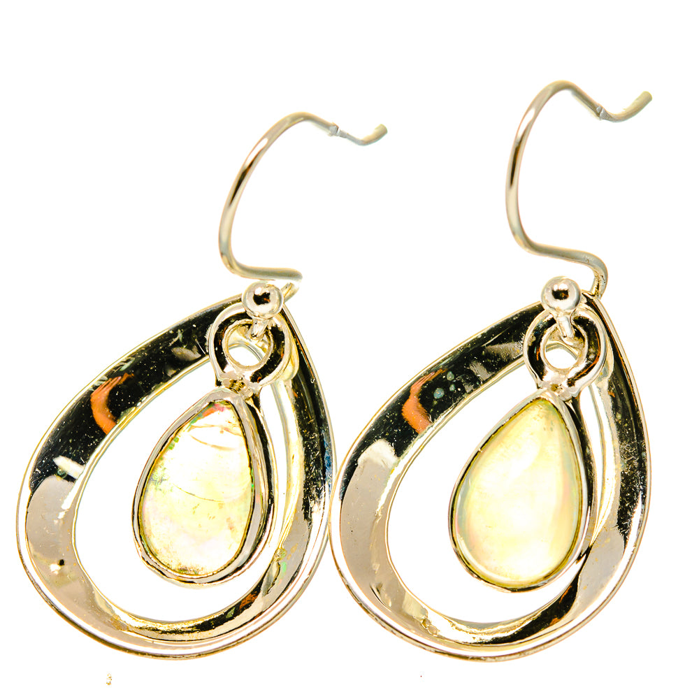 Ethiopian Opal Earrings handcrafted by Anasilvercos - EARR417654