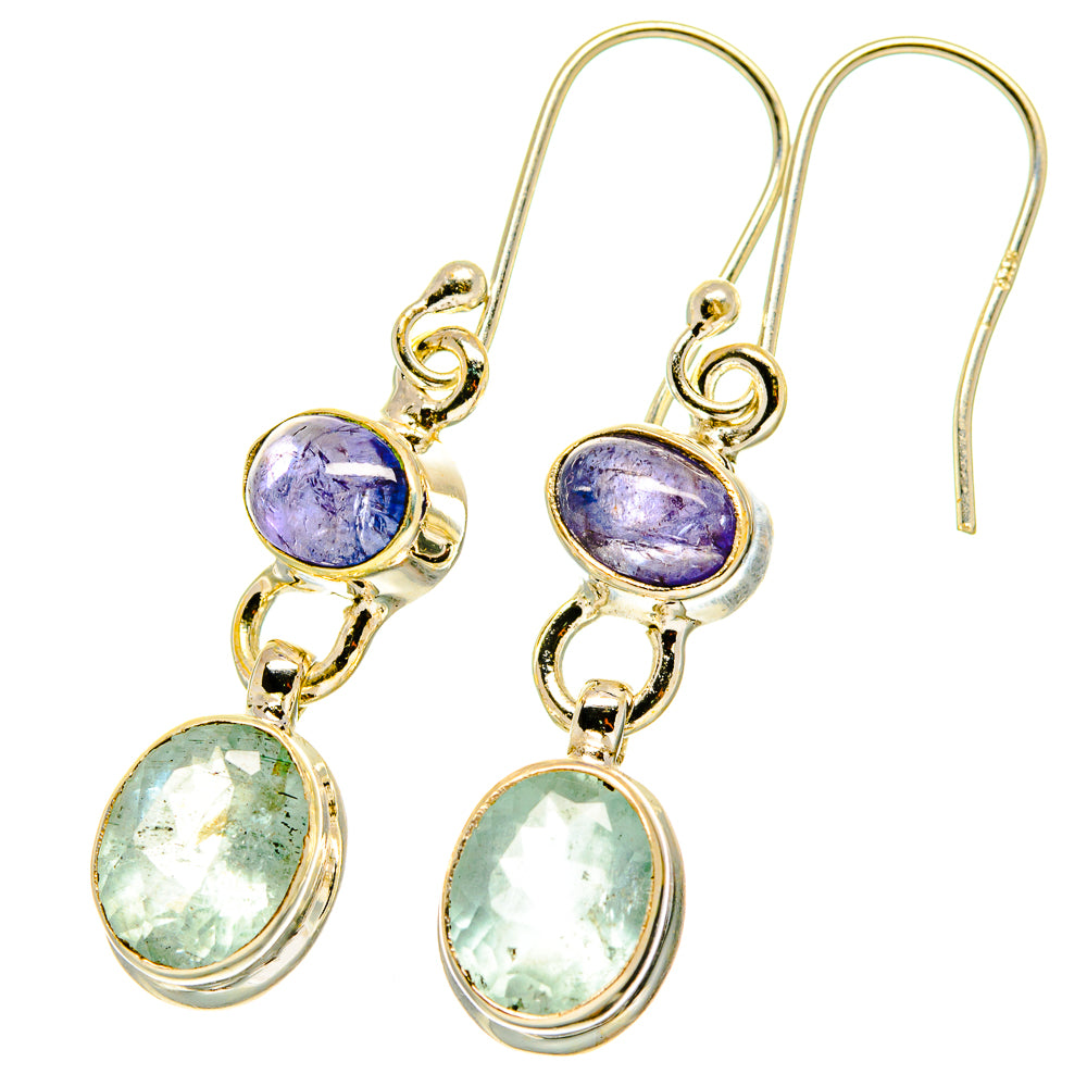 Aqua Chalcedony Earrings handcrafted by Anasilvercos - EARR417655
