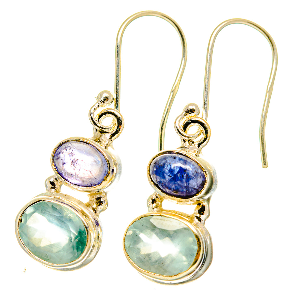 Aqua Chalcedony Earrings handcrafted by Anasilvercos - EARR417656