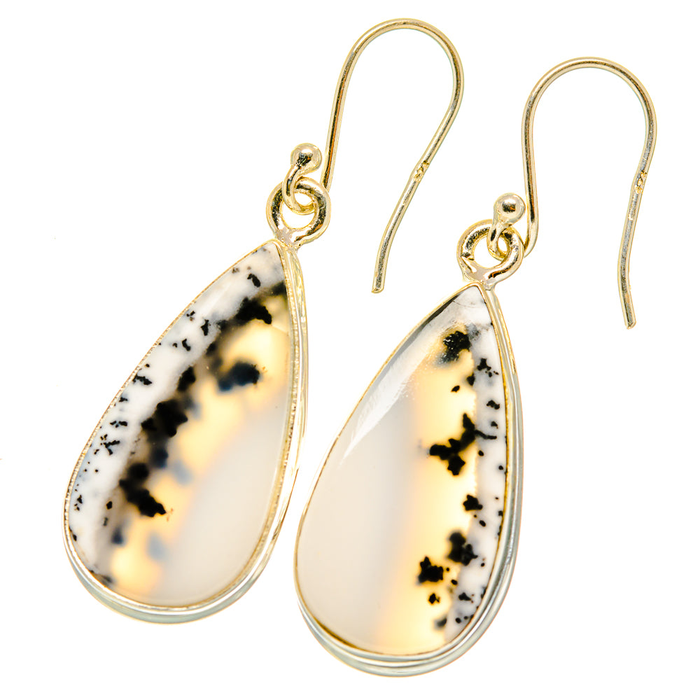 Dendritic Opal Earrings handcrafted by Anasilvercos - EARR417659
