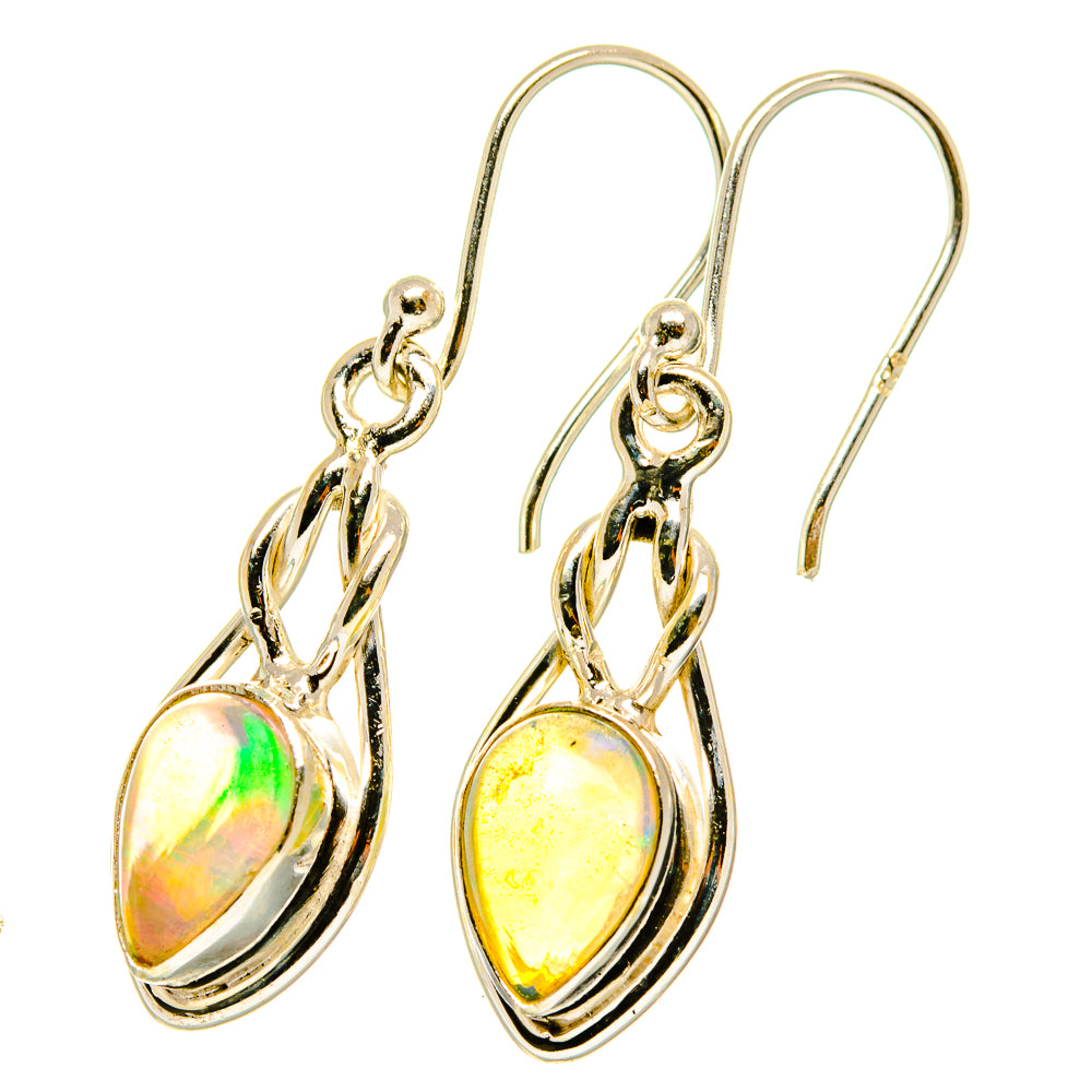 Ethiopian Opal Earrings handcrafted by Anasilvercos - EARR417660