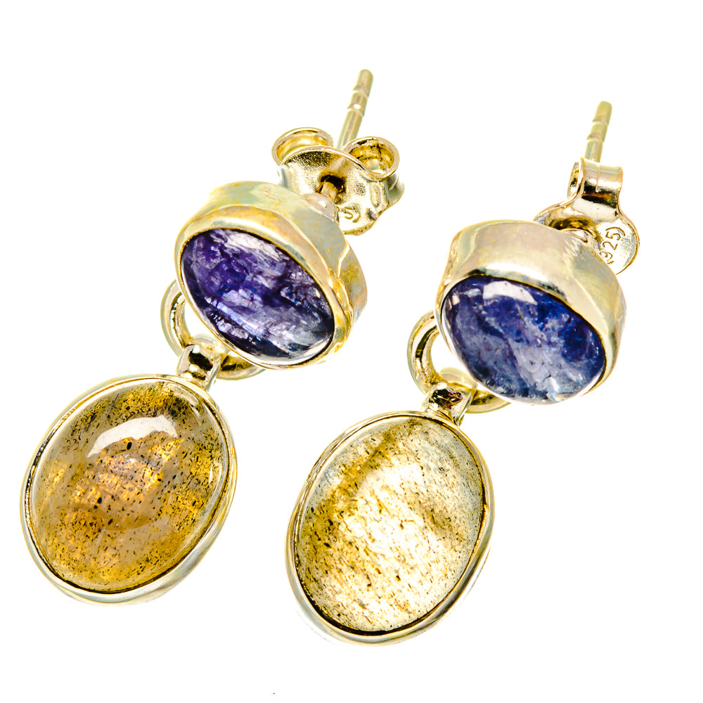 Labradorite Earrings handcrafted by Anasilvercos - EARR417661
