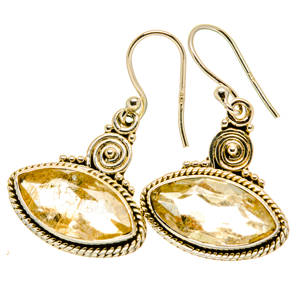 White Quartz Earrings handcrafted by Anasilvercos - EARR417663
