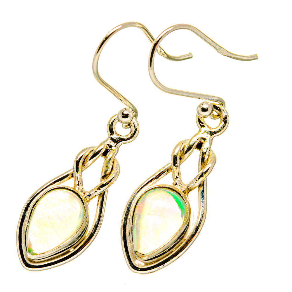 Ethiopian Opal Earrings handcrafted by Anasilvercos - EARR417667