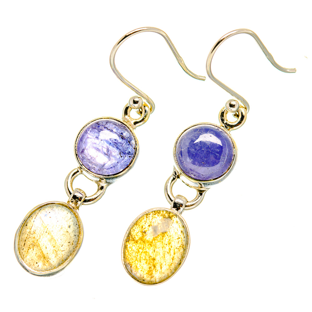 Labradorite, Tanzanite Earrings handcrafted by Anasilvercos - EARR417671