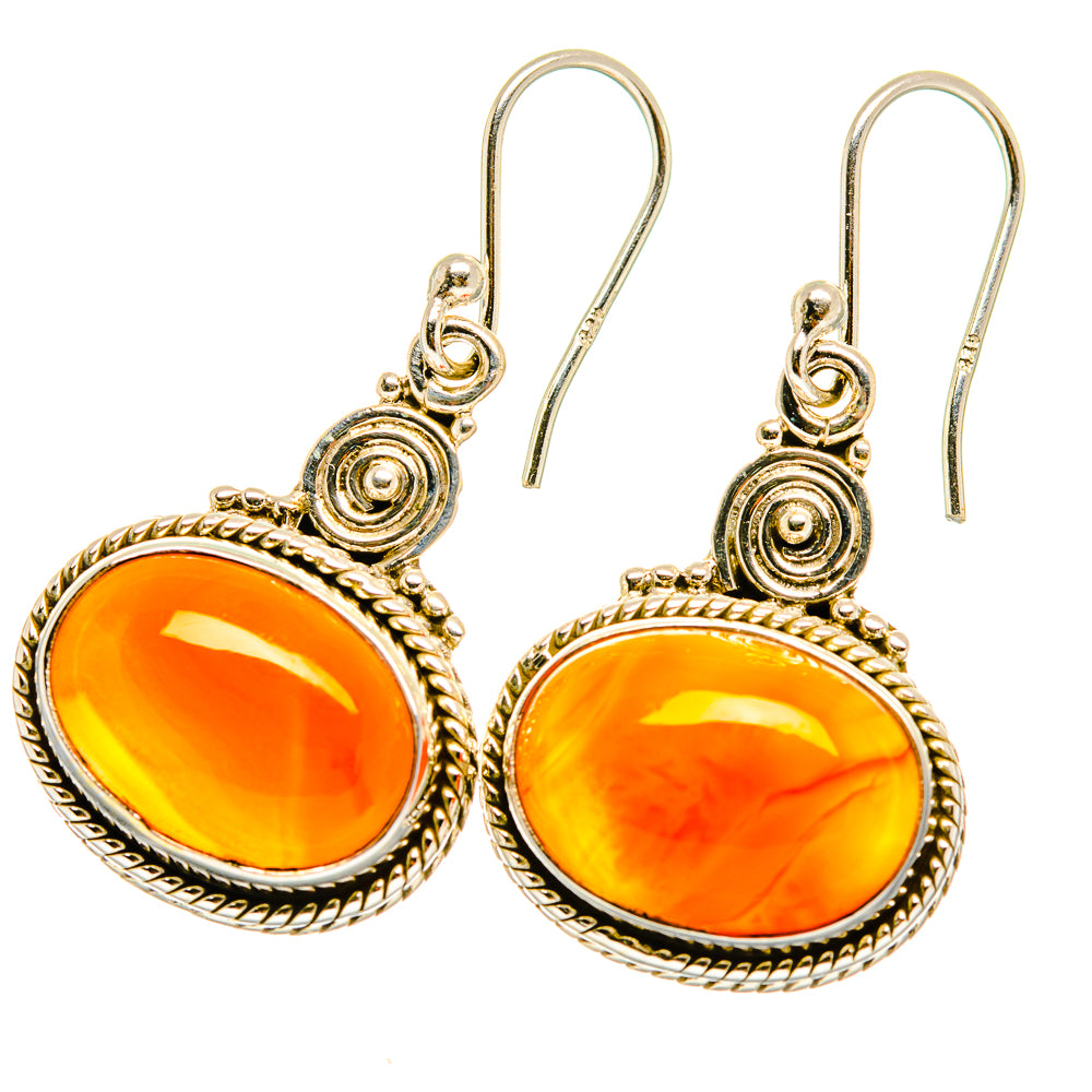 Carnelian Earrings handcrafted by Anasilvercos - EARR417716