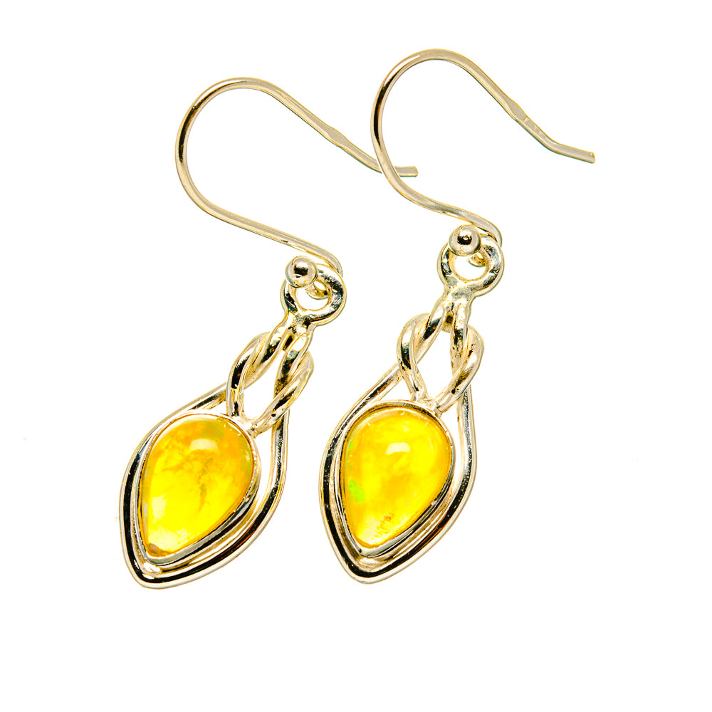 Ethiopian Opal Earrings handcrafted by Anasilvercos - EARR417752