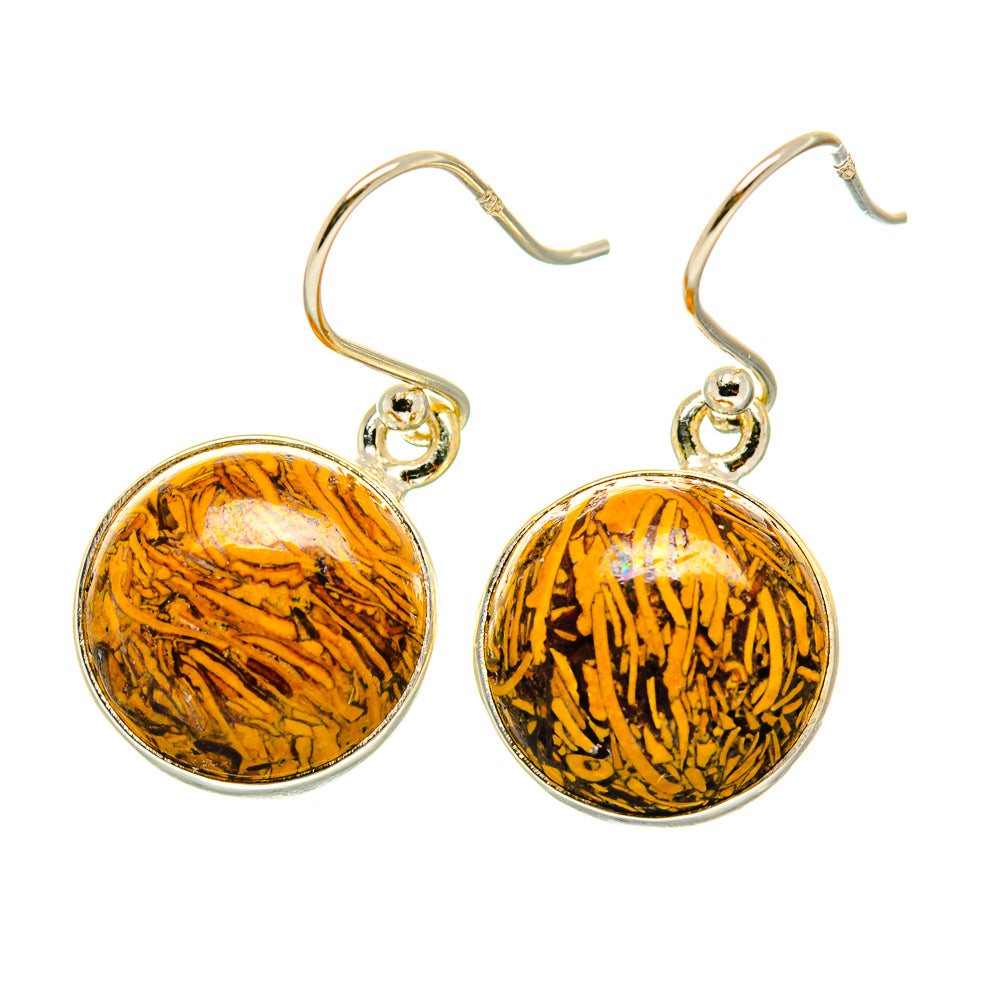 Coquina Jasper Earrings handcrafted by Anasilvercos - EARR417755