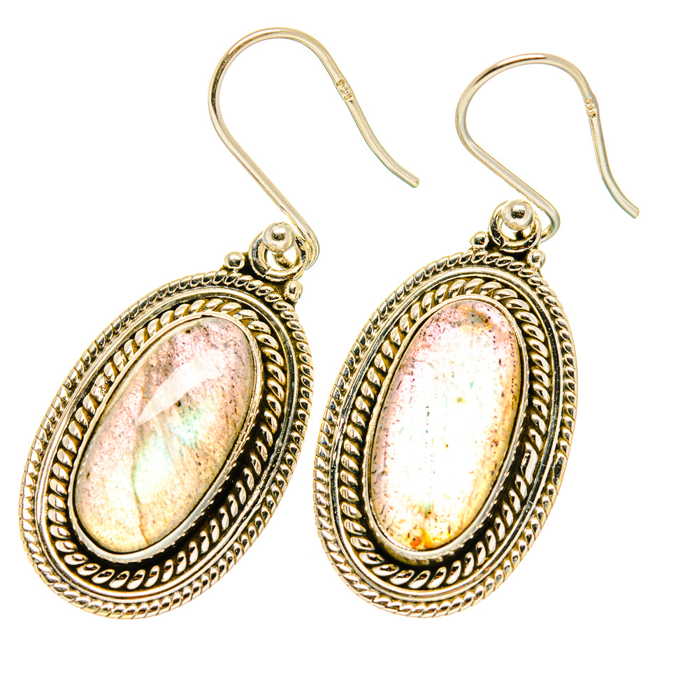 Labradorite Earrings handcrafted by Anasilvercos - EARR417773