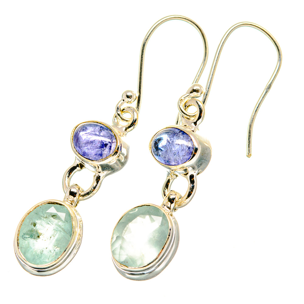 Aqua Chalcedony Earrings handcrafted by Anasilvercos - EARR417779