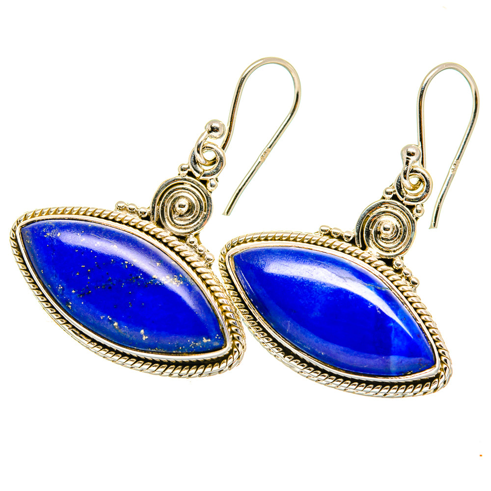 Lapis Lazuli Earrings handcrafted by Anasilvercos - EARR417792