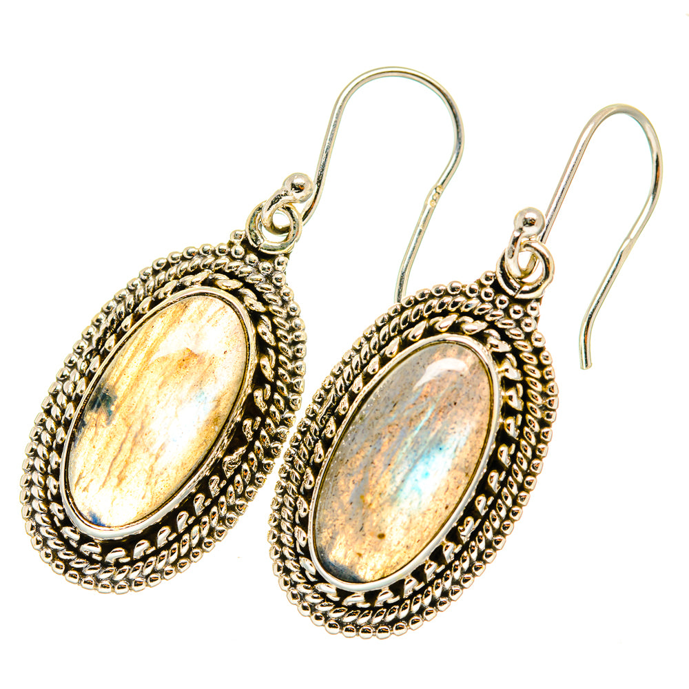 Labradorite Earrings handcrafted by Anasilvercos - EARR417806