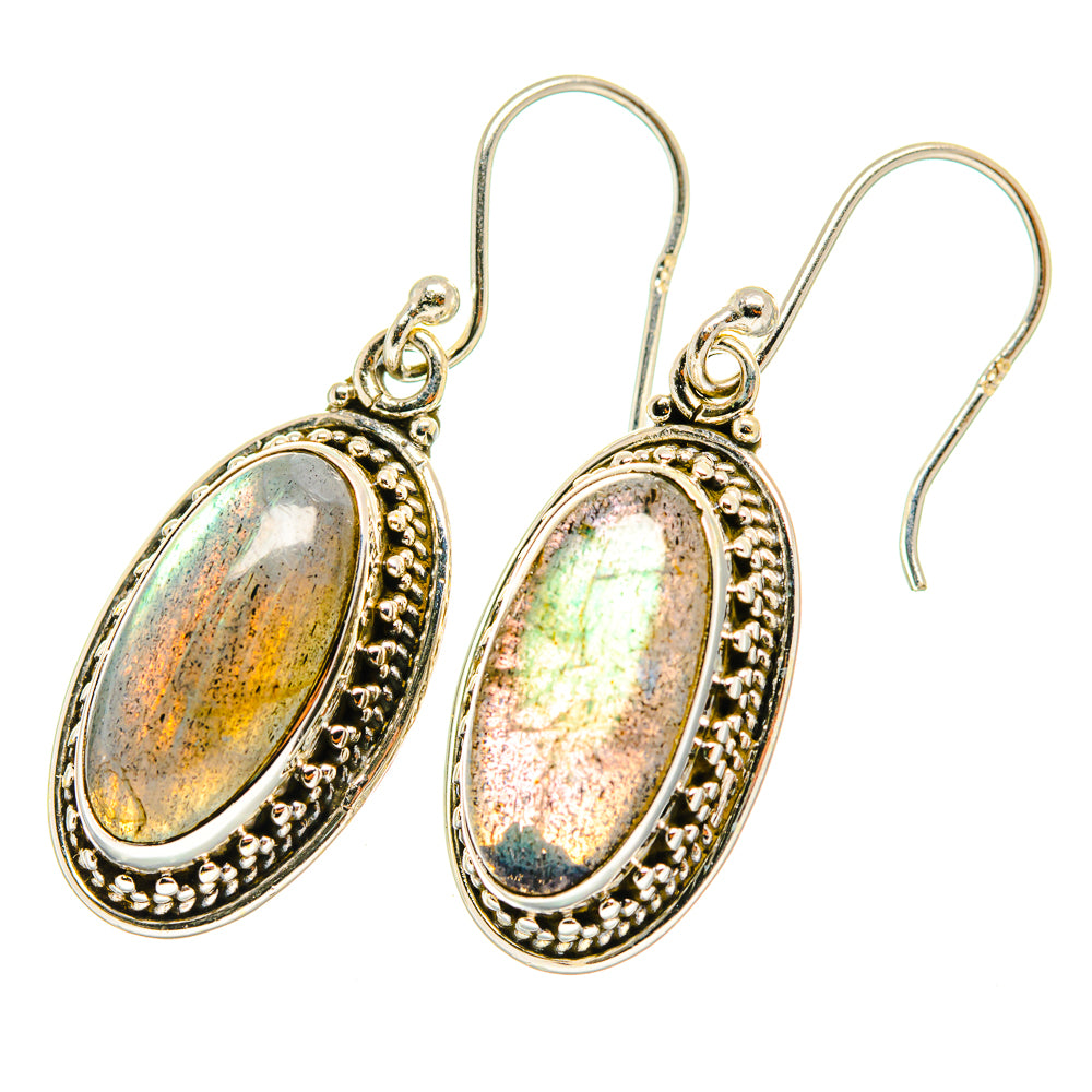 Labradorite Earrings handcrafted by Anasilvercos - EARR417811