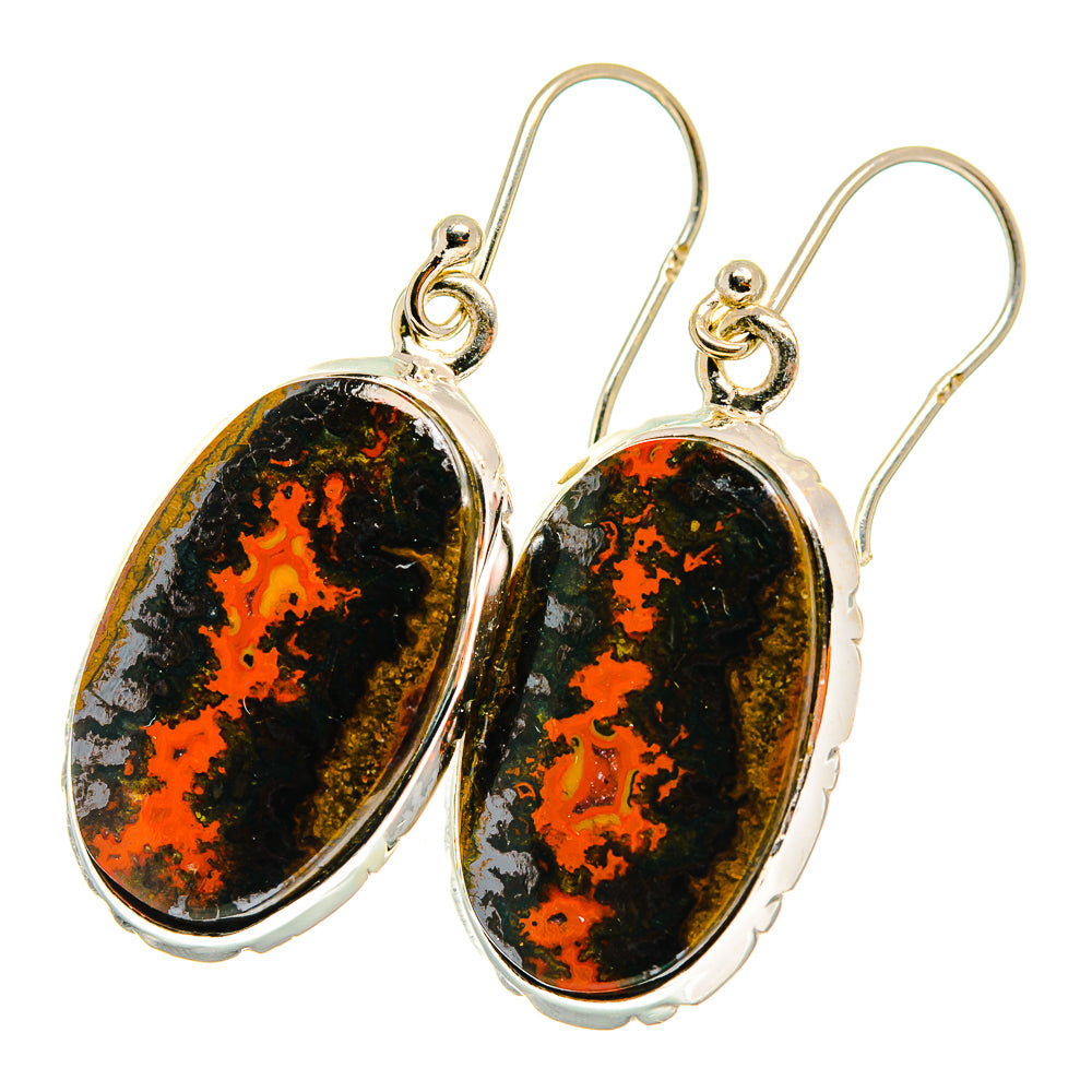 Moroccan Agate Earrings handcrafted by Anasilvercos - EARR417812
