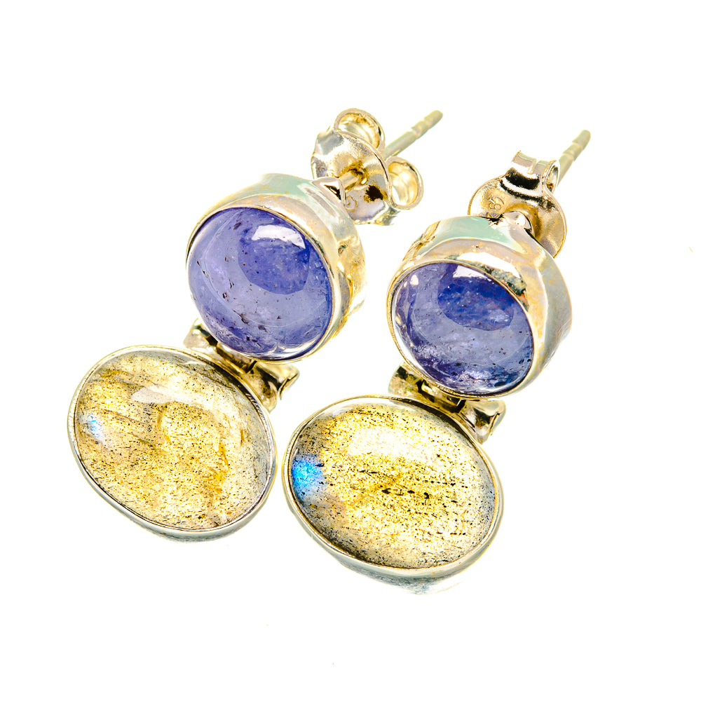 Labradorite Earrings handcrafted by Anasilvercos - EARR417831