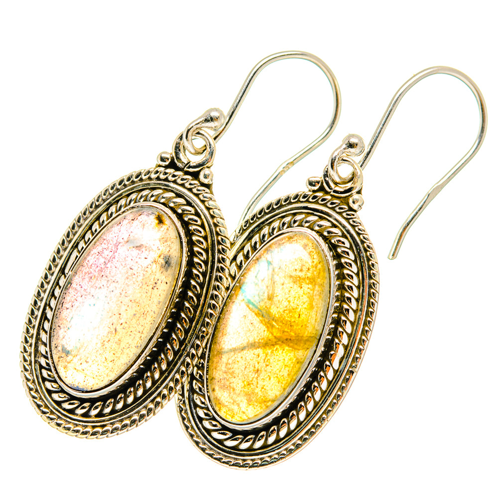 Labradorite Earrings handcrafted by Anasilvercos - EARR417833