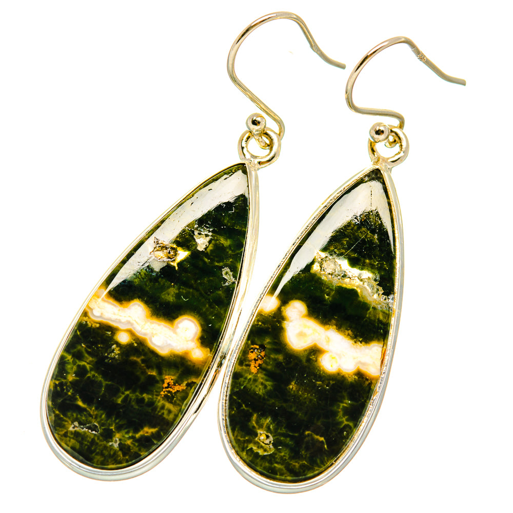 Ocean Jasper Earrings handcrafted by Anasilvercos - EARR417851