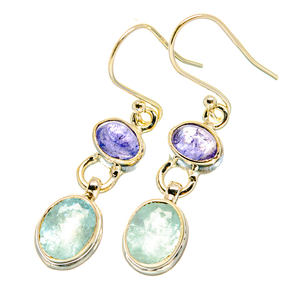 Aqua Chalcedony Earrings handcrafted by Anasilvercos - EARR417862