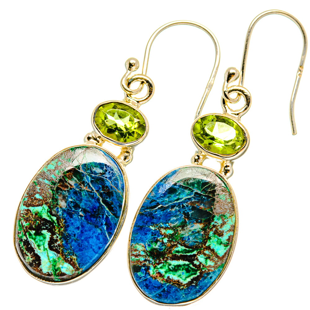 Shattuckite Earrings handcrafted by Anasilvercos - EARR417871
