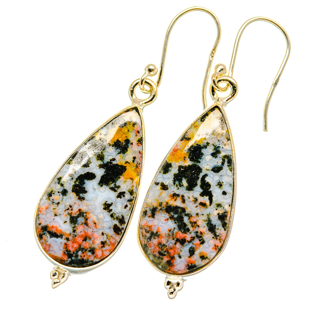 Ocean Jasper Earrings handcrafted by Anasilvercos - EARR417875