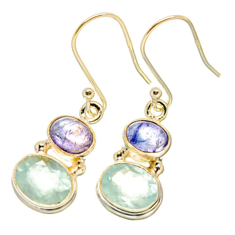 Aqua Chalcedony Earrings handcrafted by Anasilvercos - EARR417879