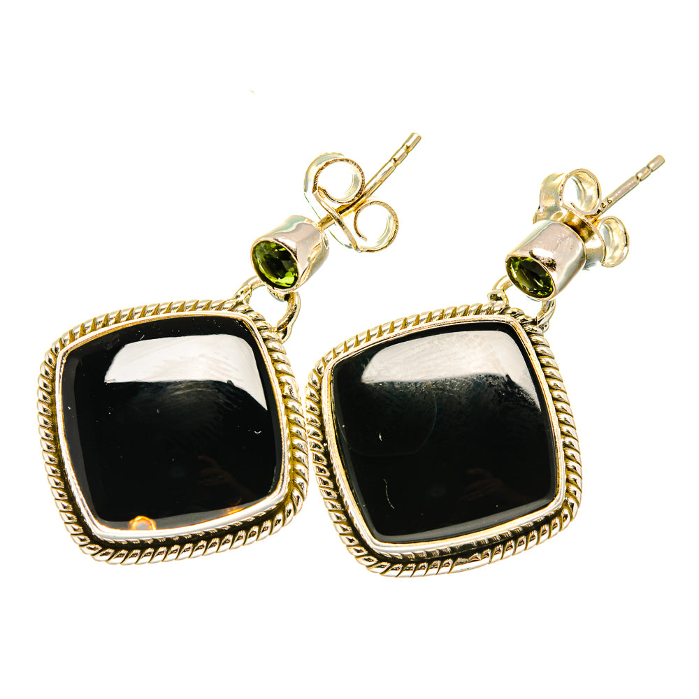 Black Onyx Earrings handcrafted by Anasilvercos - EARR417891
