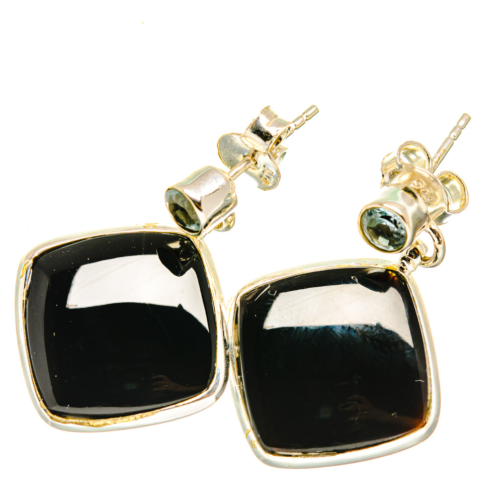 Black Onyx Earrings handcrafted by Anasilvercos - EARR417895